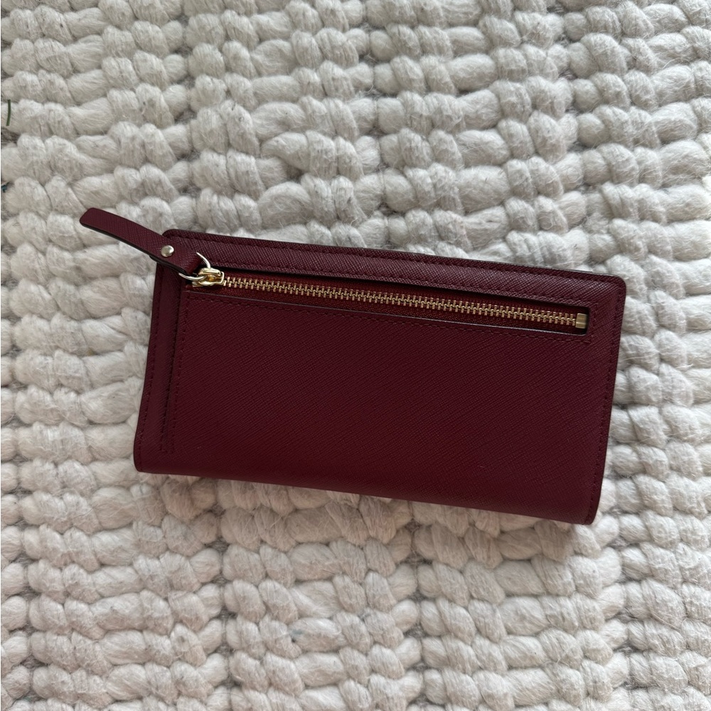 Kate Spade | Stacy Wallet in Burgundy - Picture 3 of 5